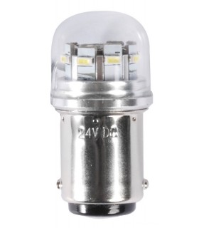 Lampadina LED SMD zoccolo BA15D per faretti con copertura in vetro dei LED