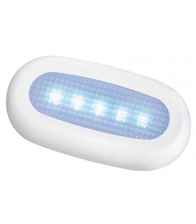 Luce di cortesia stagna 5 LED in plastica senza incasso