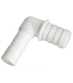 Raccordo cilindrico a gomito per tubo flessibile da 20 mm WHALE