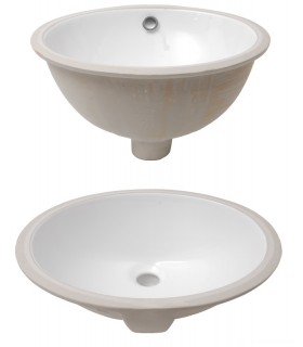 Lavelli ovali in ceramica bianca