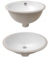 Lavelli ovali in ceramica bianca