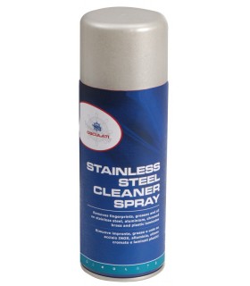 Stainless steel cleaner spray